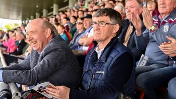 Co<em></em>nnacht GAA secretary John Prenty watches the game with the Nestor cup during the Co<em></em>nnacht SFC final between Galway and Mayo. Photo by Daire Brennan/Sportsfile